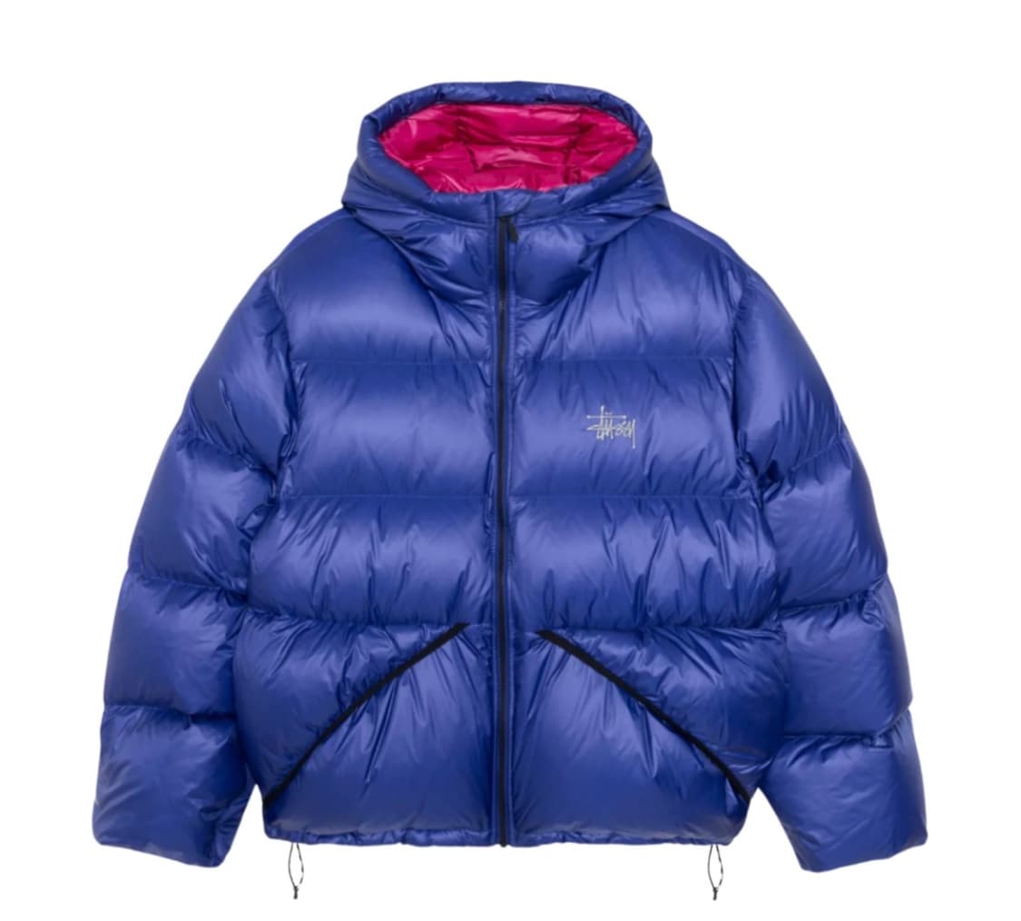 [S] 스투시 마이크로 립스탑 다운 파카 블루 상품이미지1