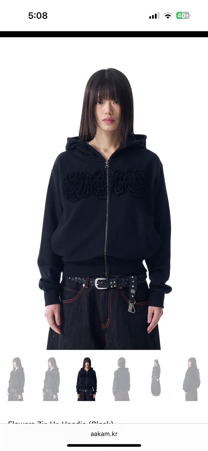 아캄 플라워 후드집업  상품이미지3