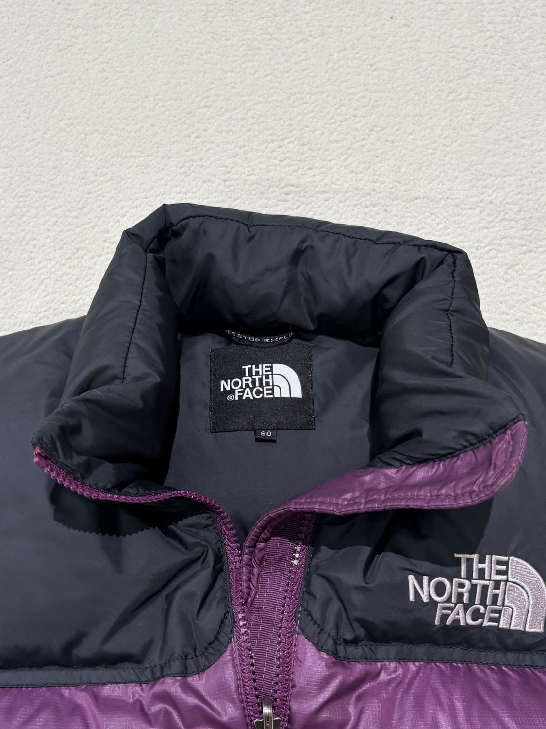 노스페이스 눕시 조끼 패딩 퍼플 90-95 사이즈 상품이미지2