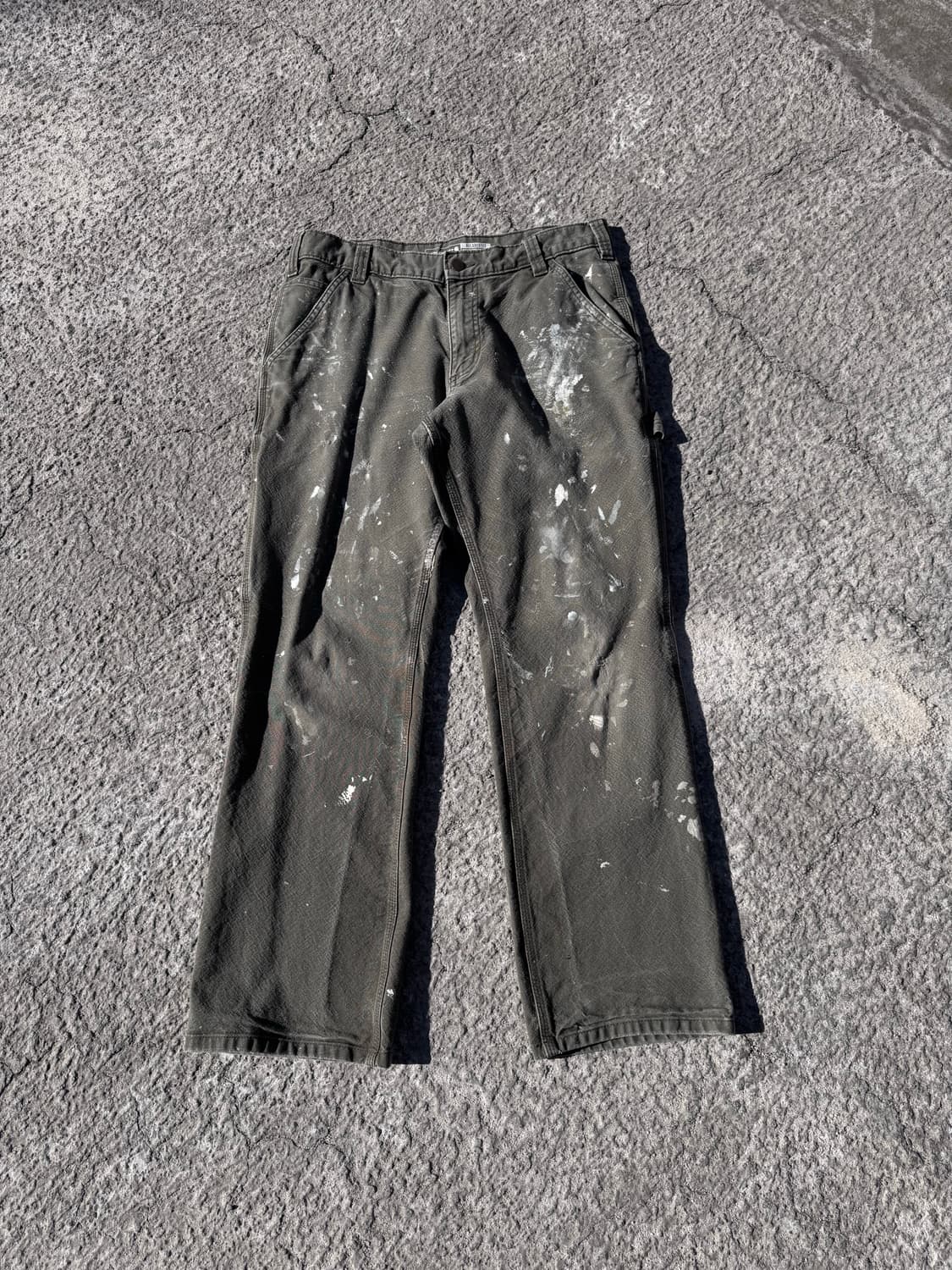 칼하트 헤비 워크 카펜터 팬츠 카키 B126 상품이미지1