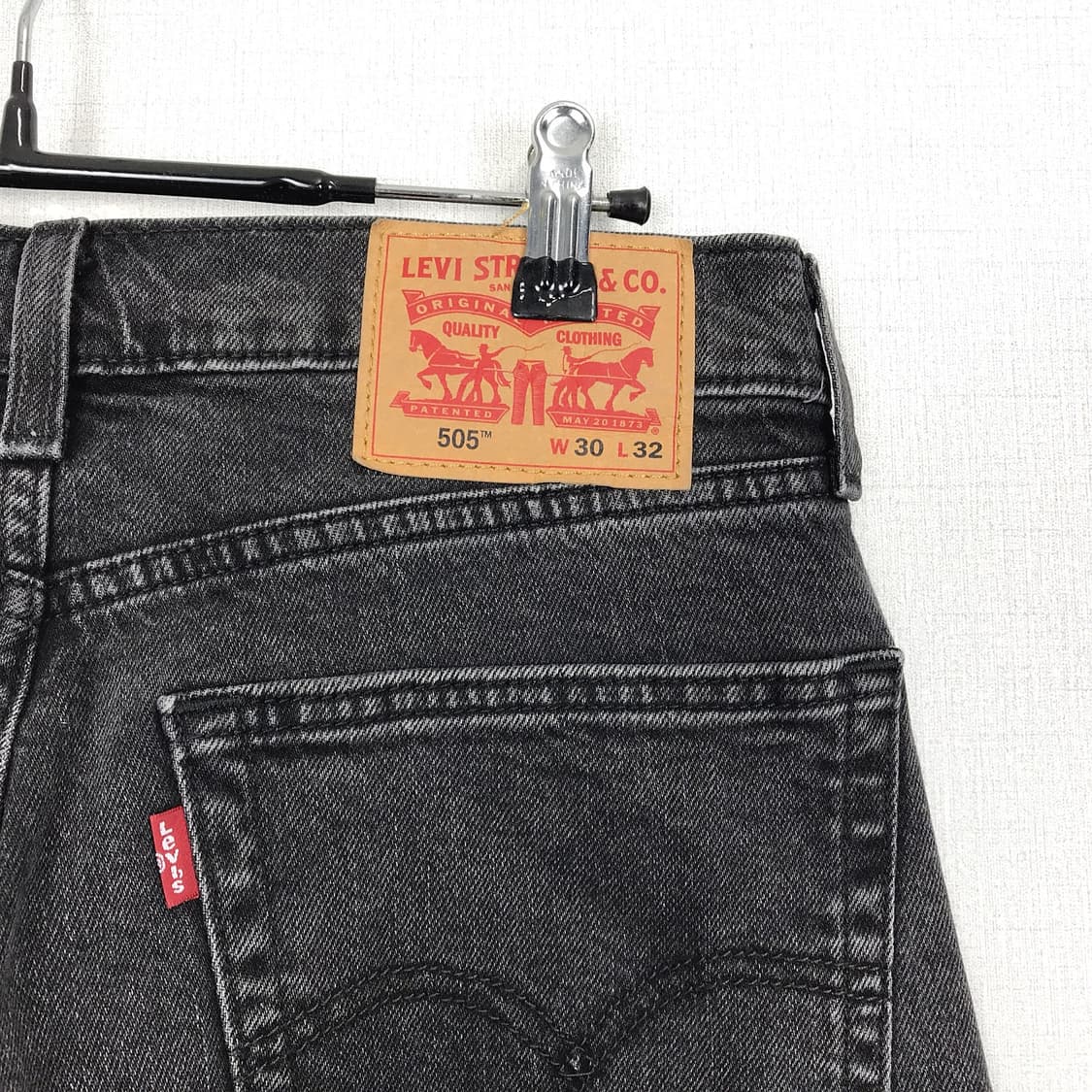 리바이스 levi's 흑청 505 데님 청바지 남성30 상품이미지6