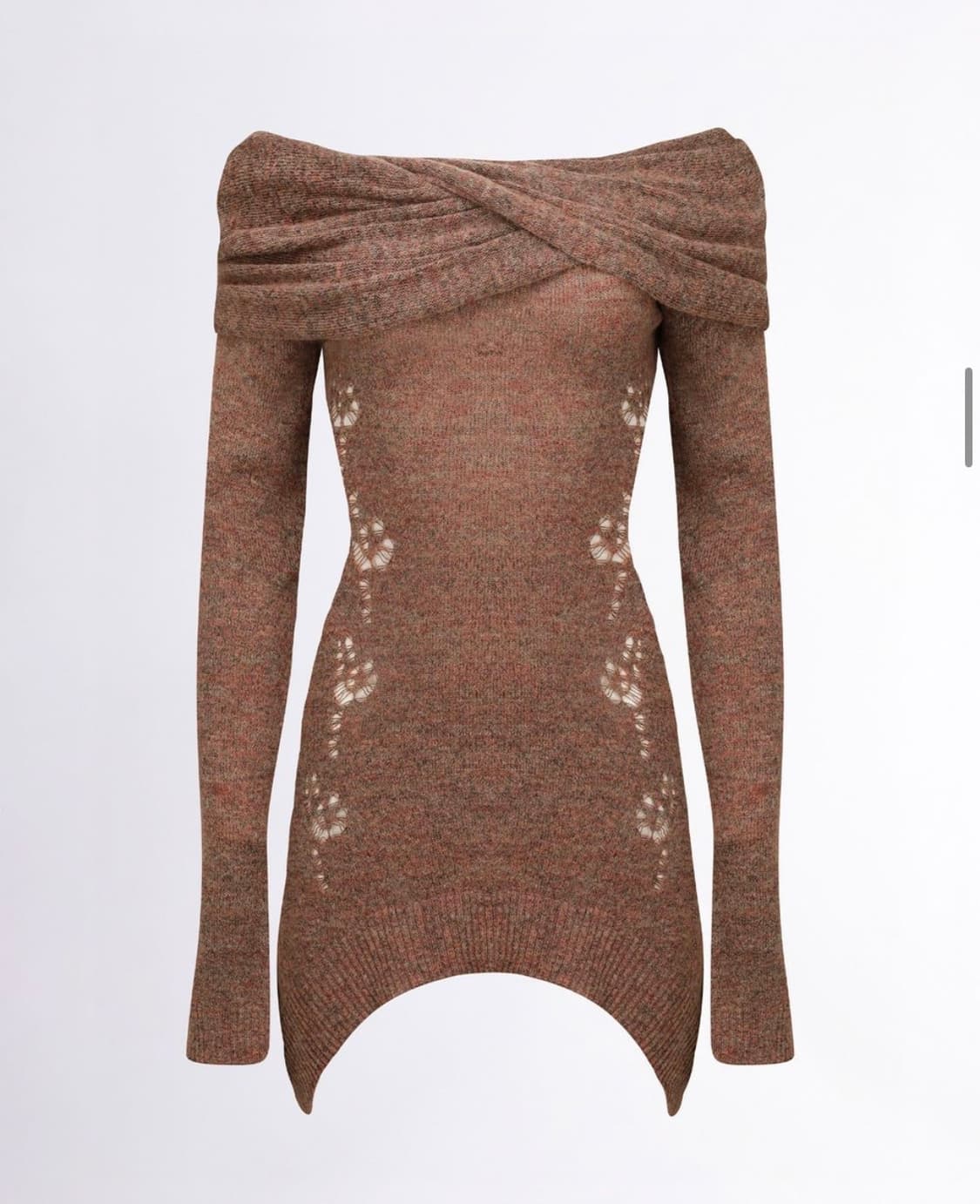 스컬프터 투웨이 숄 드레스 브릭 오렌지 상품이미지4