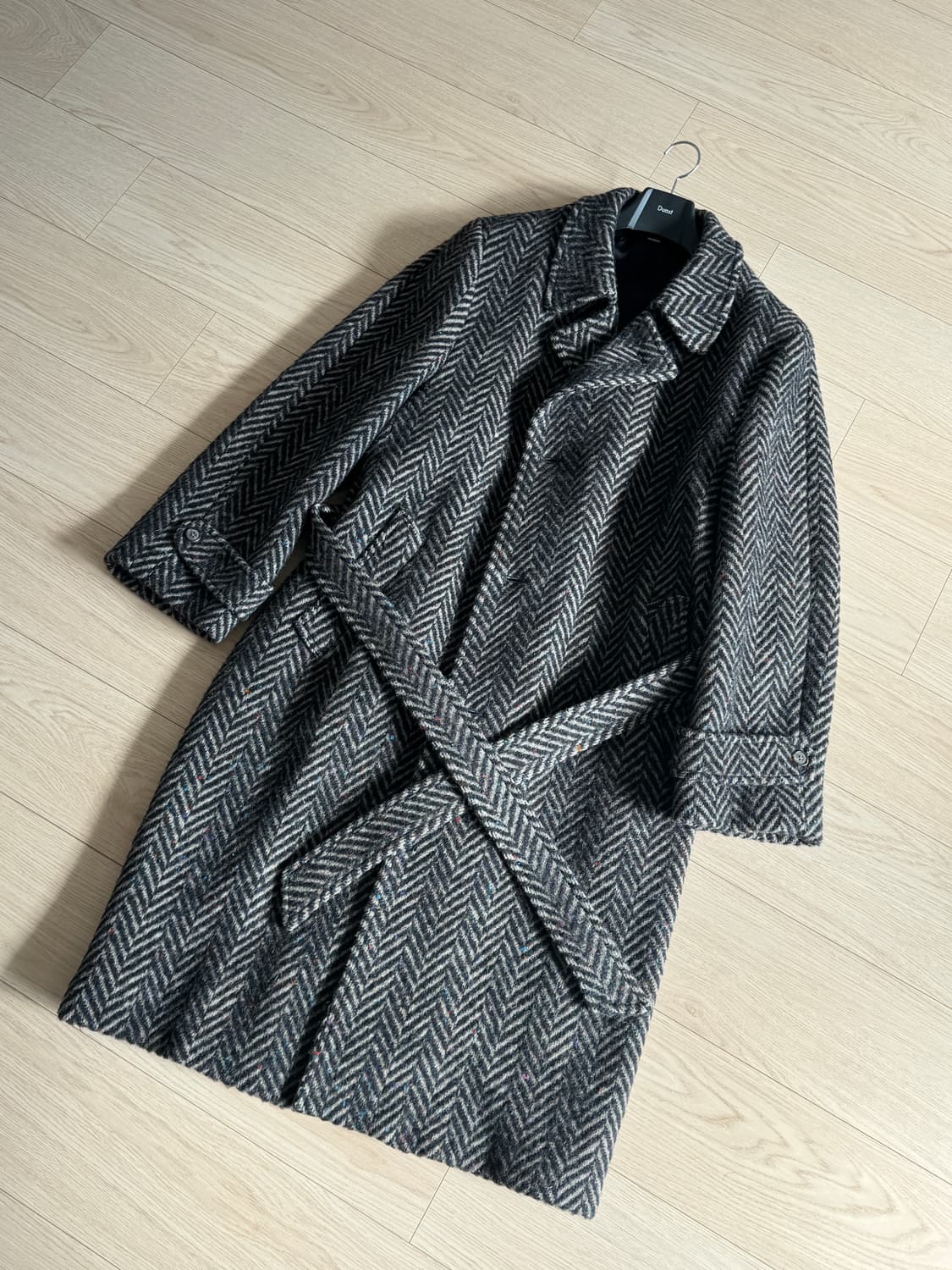 빈티지 헤링본 더블 로브 코트 made in usa 상품이미지1