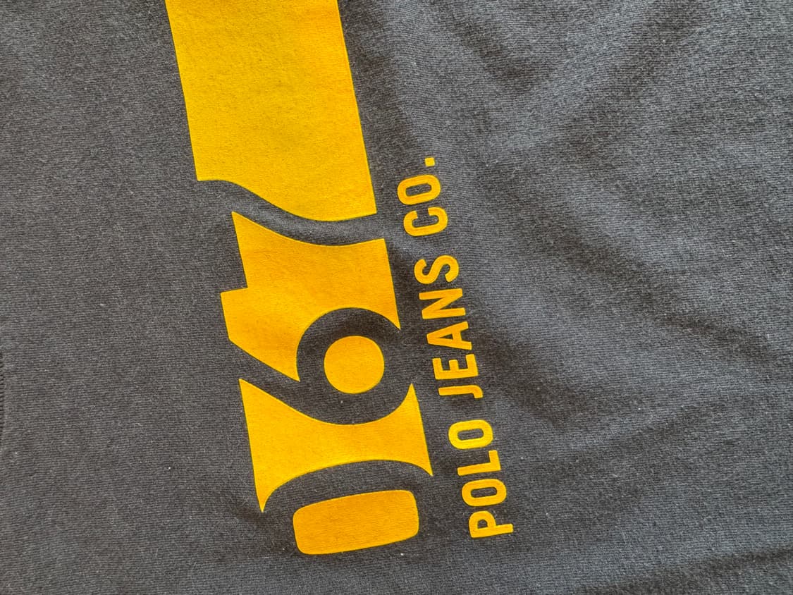 빈티지 페이디드 & 디스트레스드 랄프 로렌 폴로 진스 Co 슬리브리스 티 상품이미지4