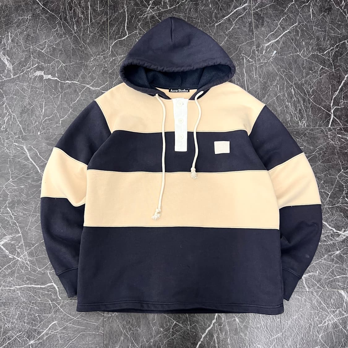 아크네 스튜디오 스트라이프 럭비 PK 후디 상품이미지1