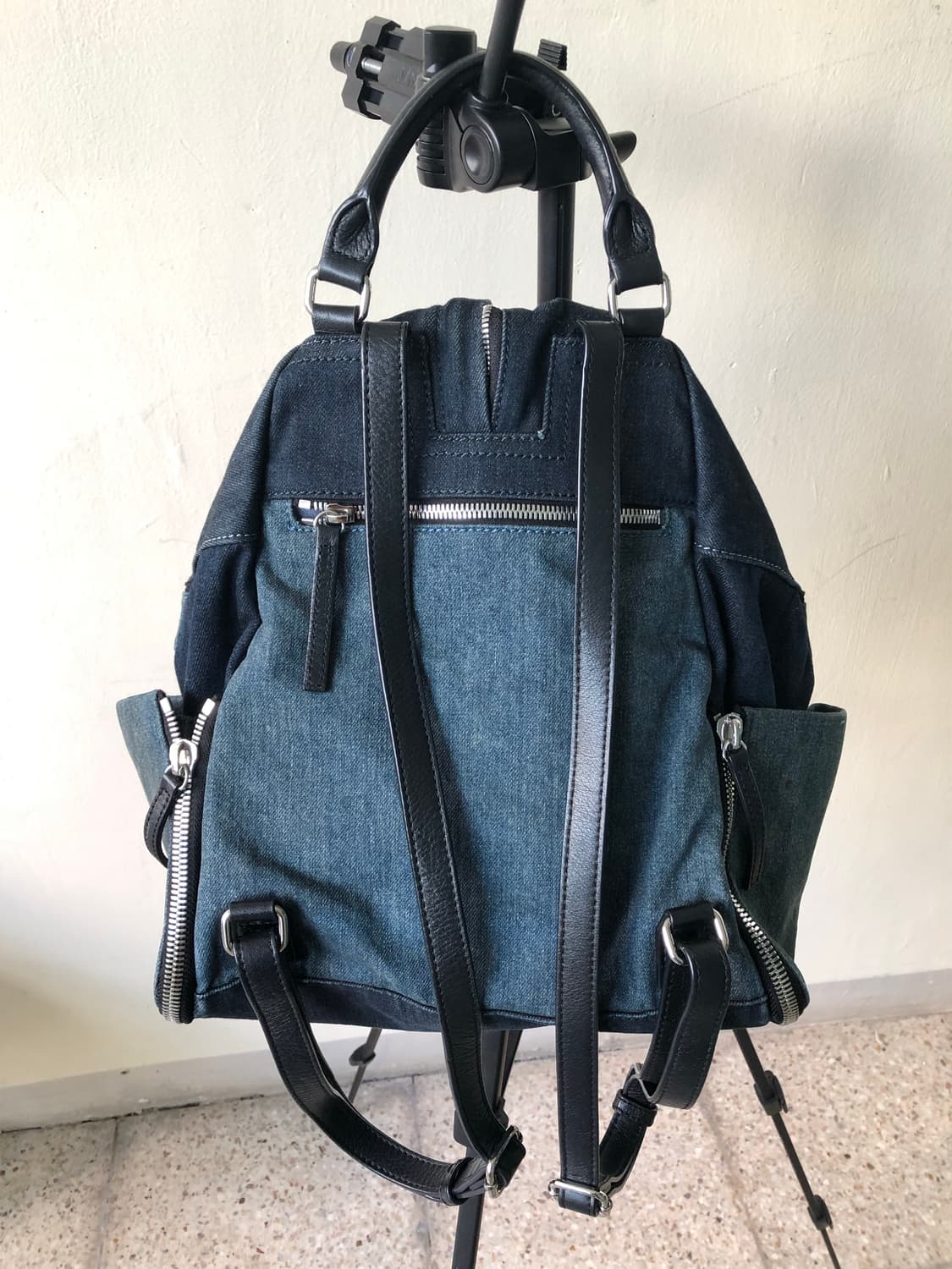 two-tone denim zip backpack / diesel 상품이미지5