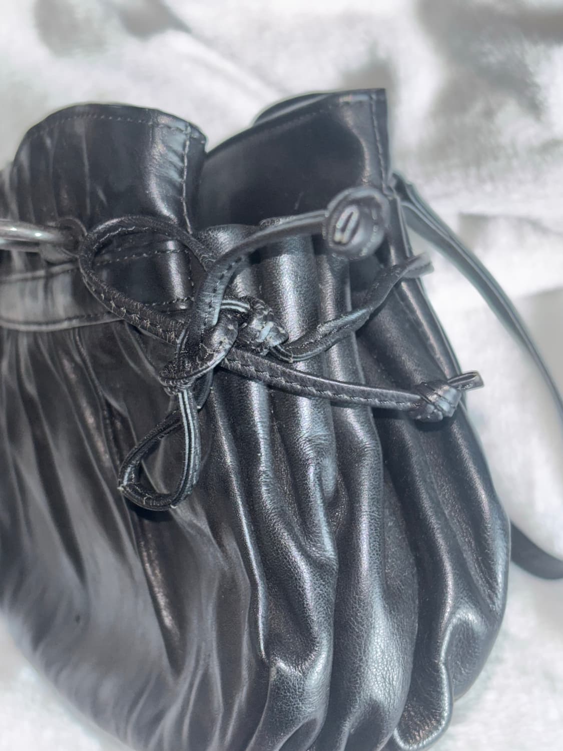 안나 수이 anna sui 블랙 레더 숄더백 상품이미지7