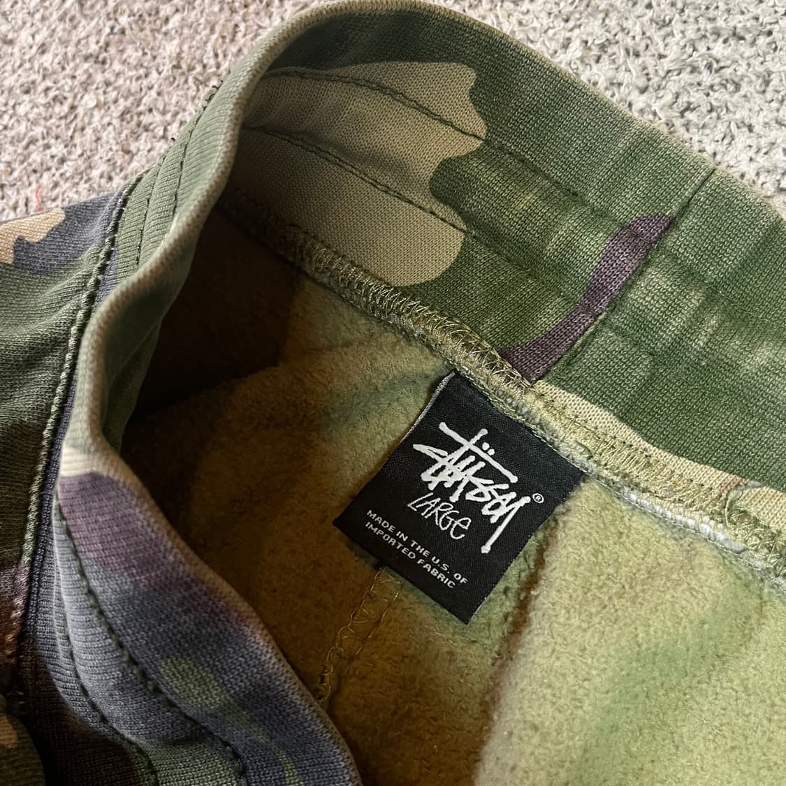 STÜSSY 스투시 카모 조거 스웻팬츠  상품이미지5