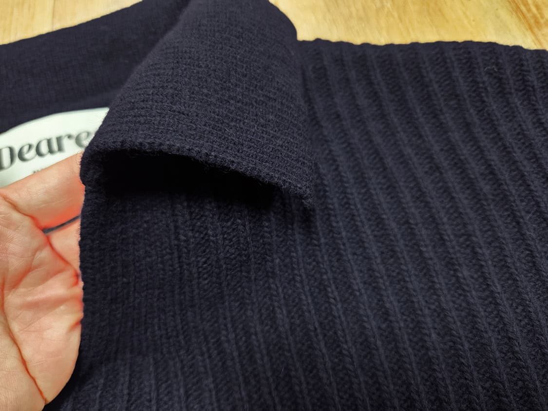 메이비베이비(MAYBEBABY) 디어리스트 V넥카라 니트 프리사이즈 새상 상품이미지3