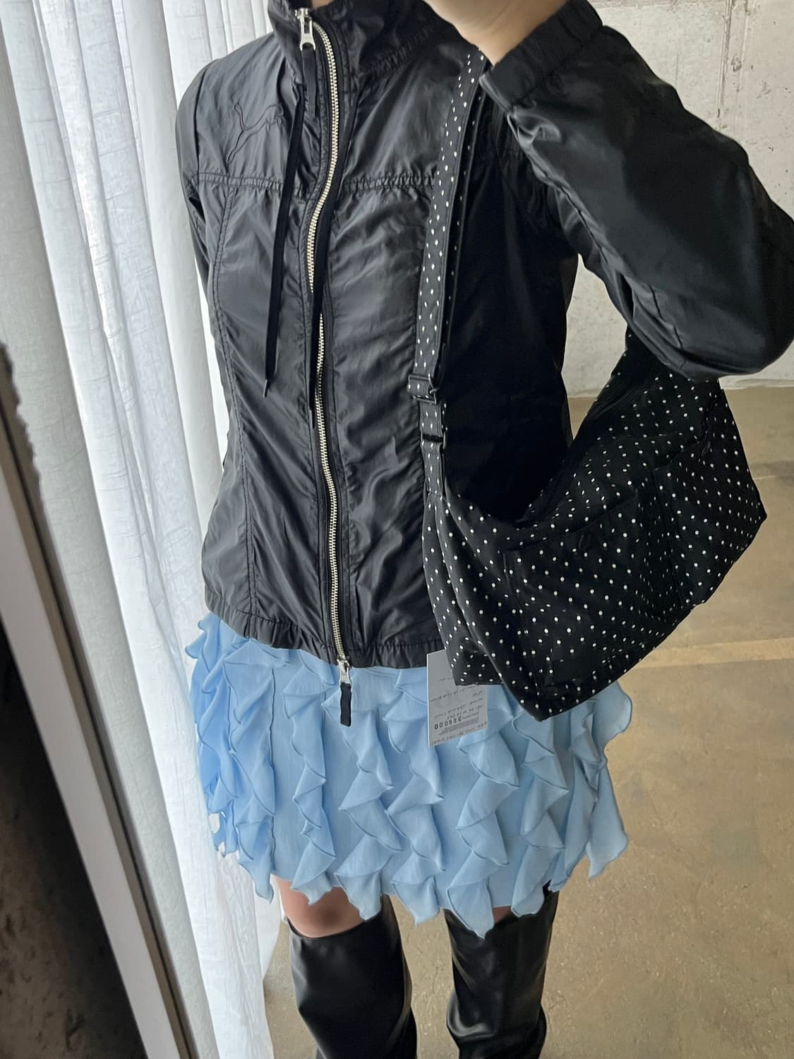 Porter 포터 화이트 도트 크로스백 상품이미지2