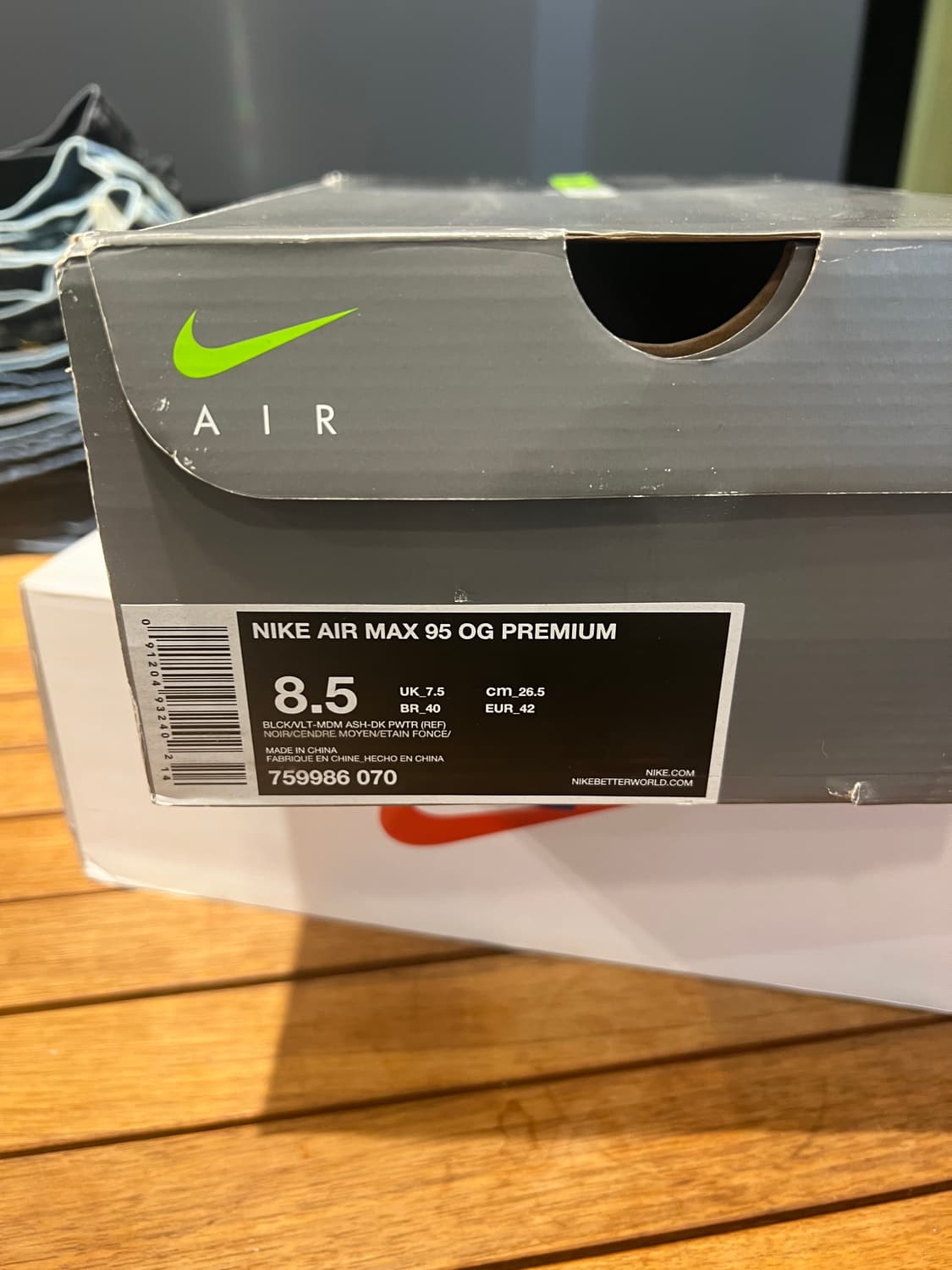 나이키 에어맥스 95 OG 3M Neon Reflective 265 상품이미지8