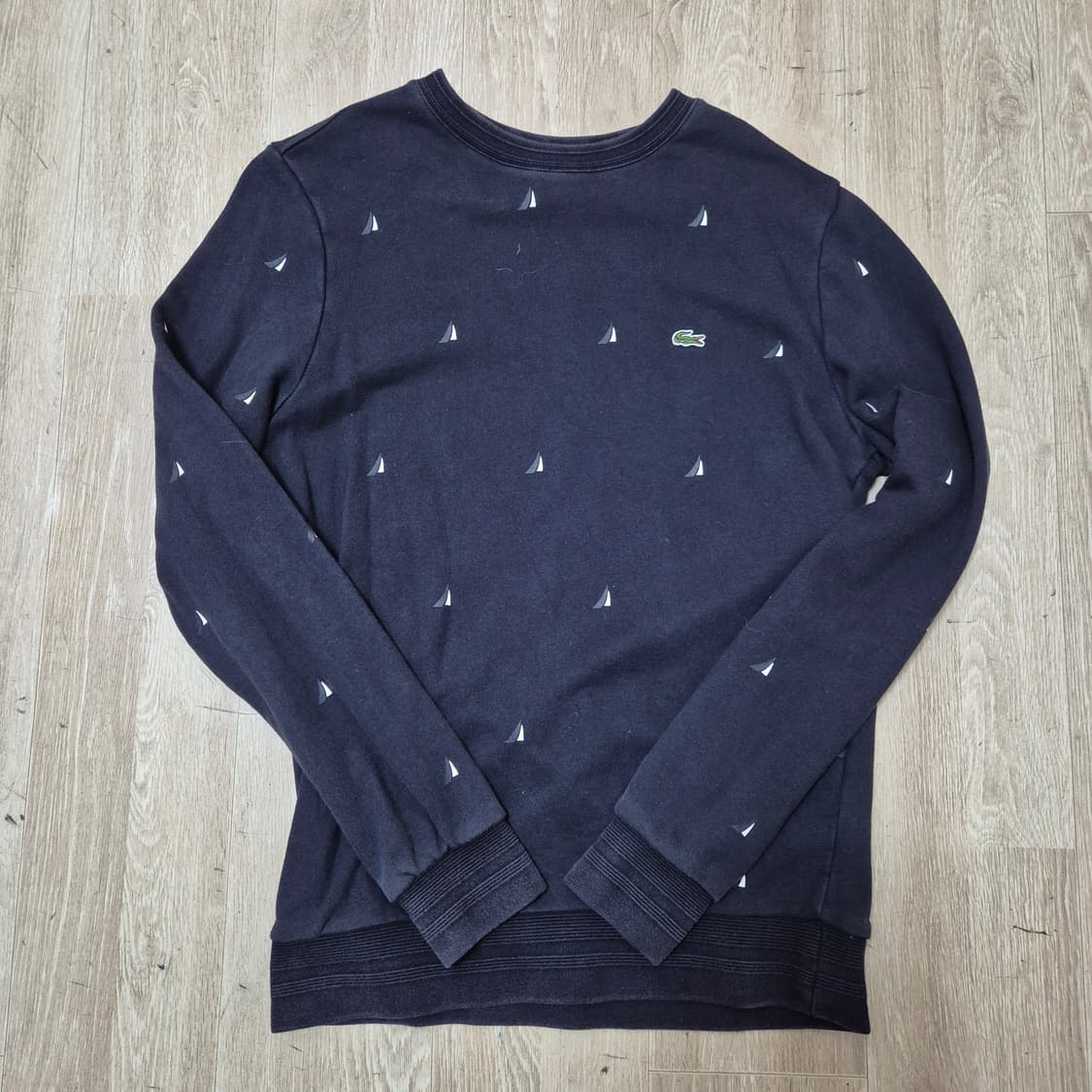 라코스테 자수 로고 와펜 맨투맨 상품이미지1