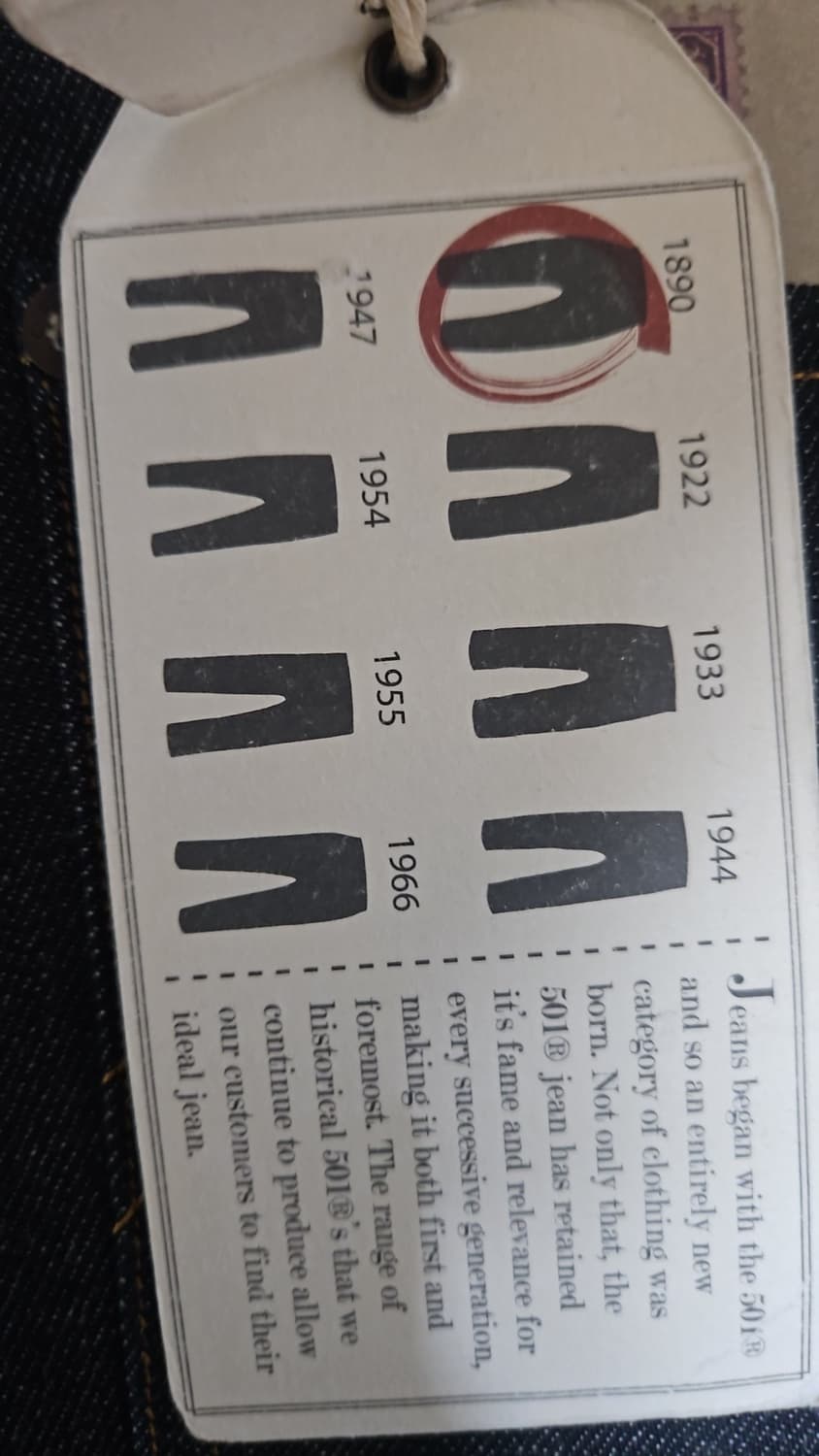 리바이스 LVC 1890 501 리지드 USA 콘밀 30X32 상품이미지4