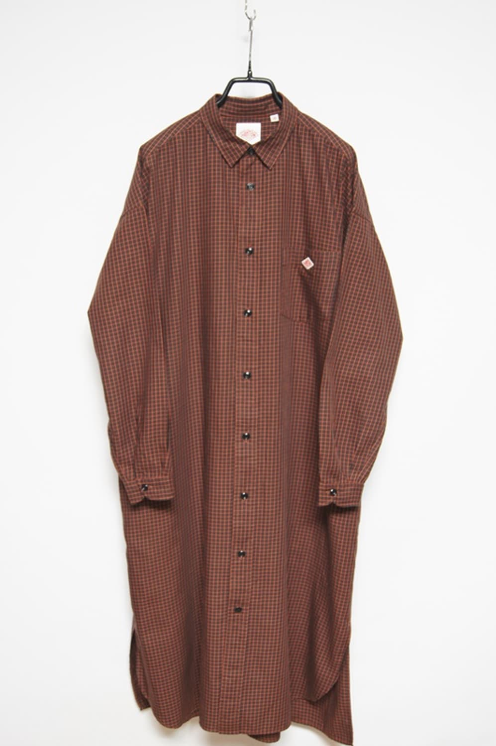 DANTON 정품 체크 셔츠 원피스 상품이미지1