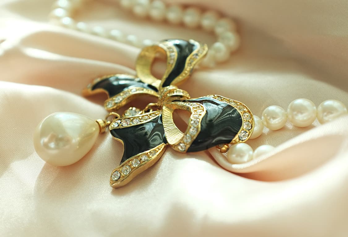 MARVELLA 리본 진주 빈티지목걸이 빈티지주얼리 상품이미지4