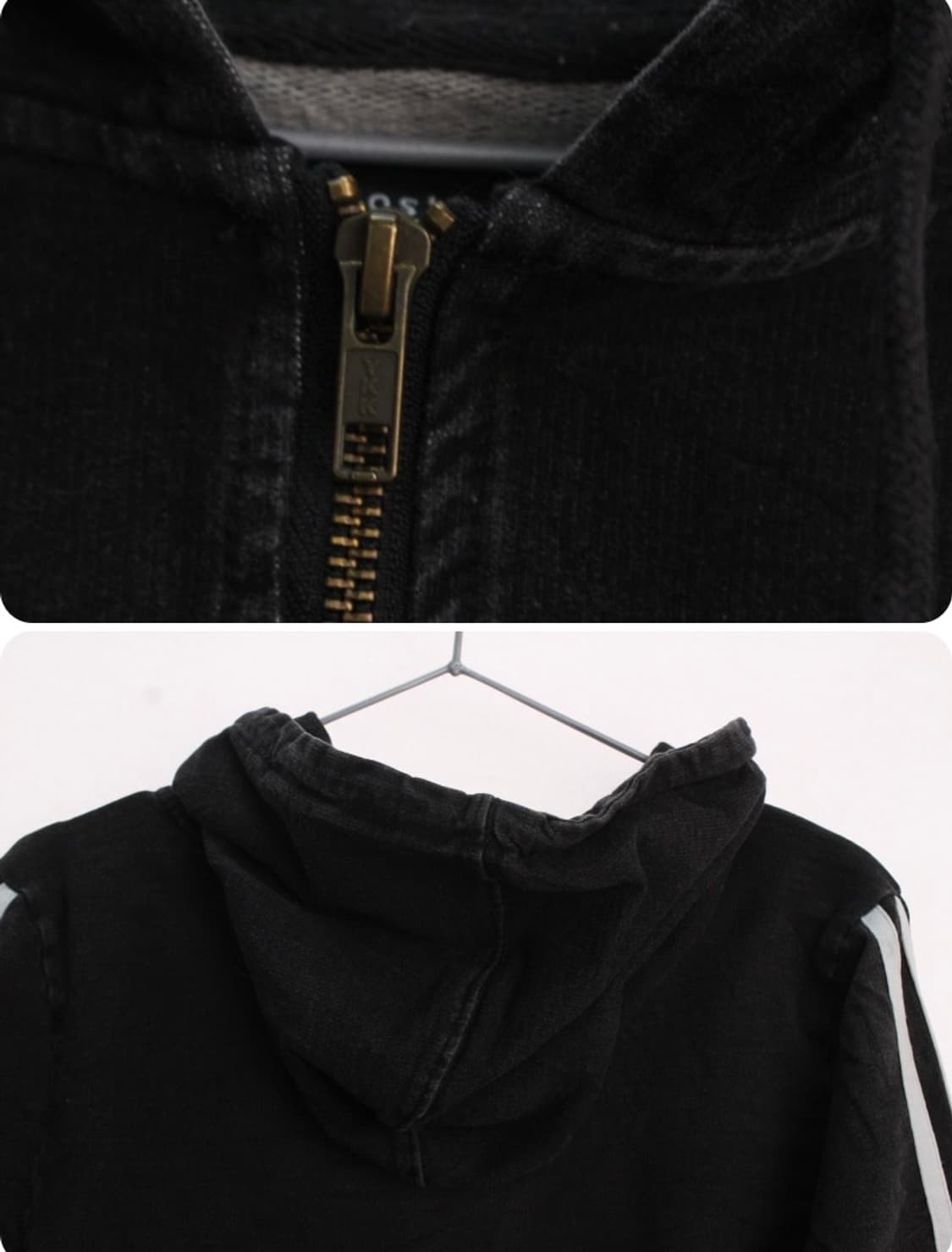 빈티지 청 후드 집업 자켓 상품이미지4