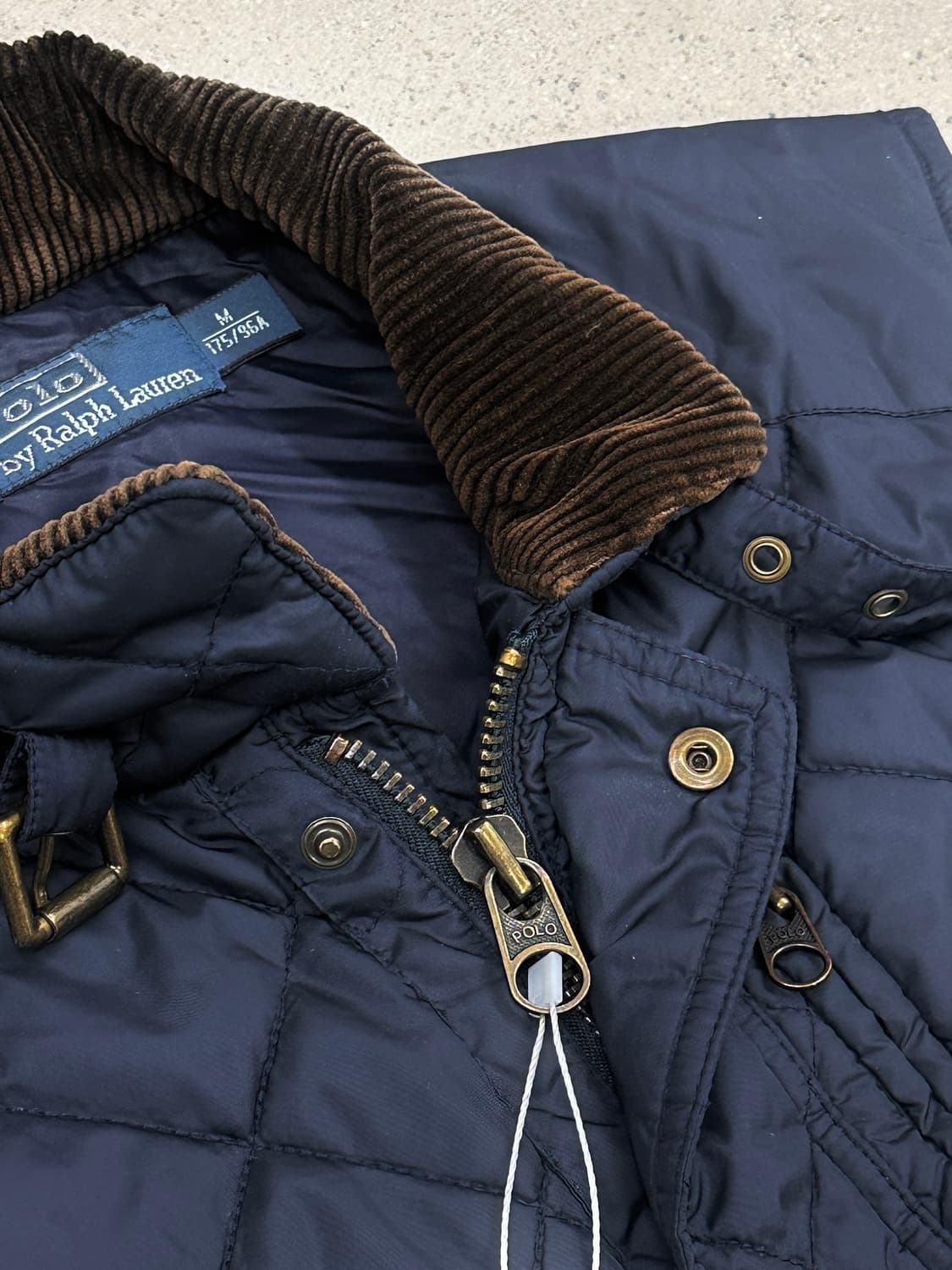폴로 랄프로렌 네이비 코듀로이 퀼팅 베스트 상품이미지4