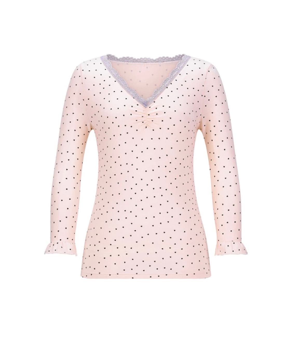 mini heart lace top (light pink) 상품이미지2