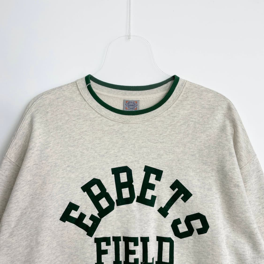 B2 이벳필드(Ebbets Field) 아치 로고 립배색 맨투맨 M사이즈 상품이미지2
