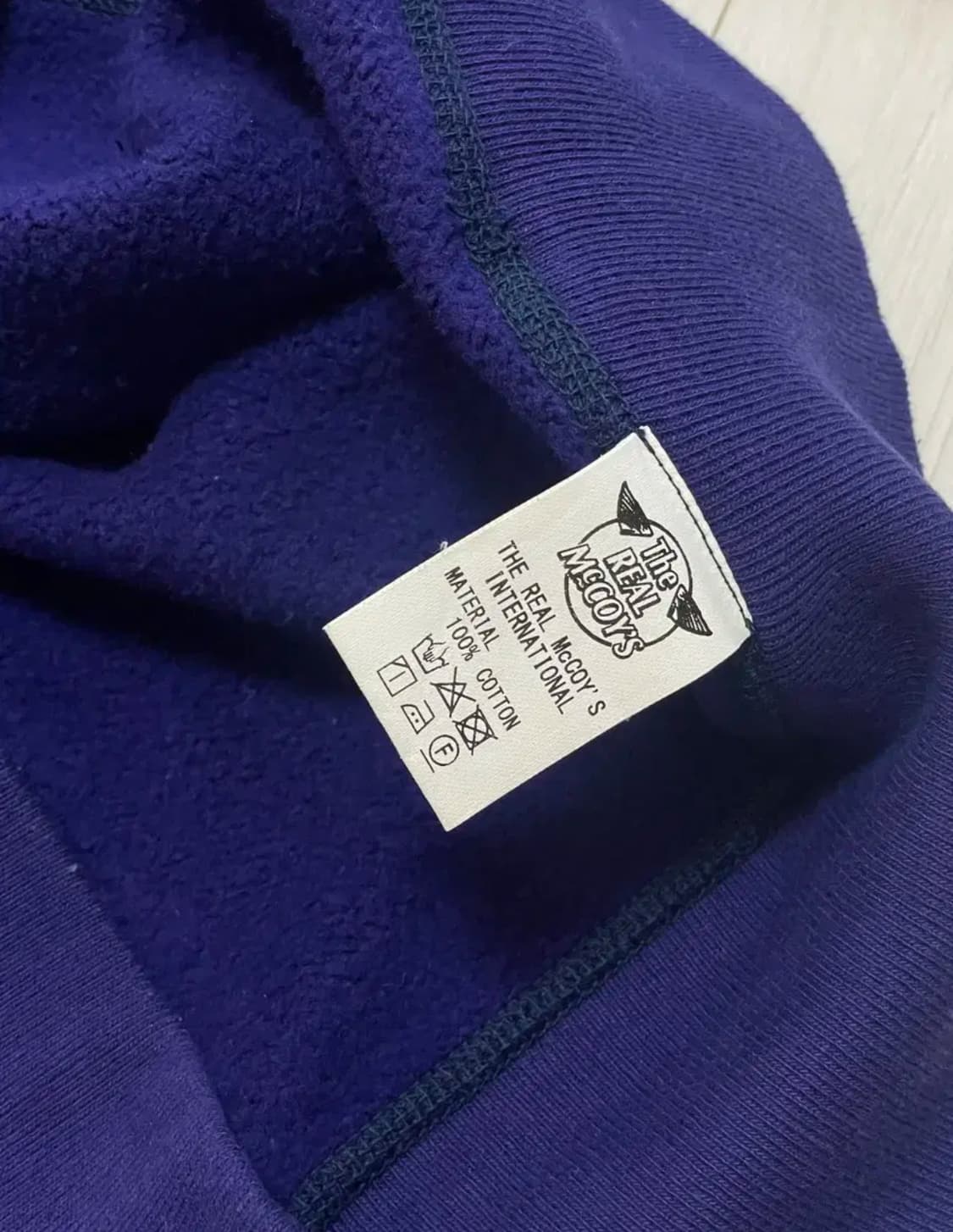 The Real McCoy's 리얼맥코이 스웻 맨투맨 퍼플 상품이미지3