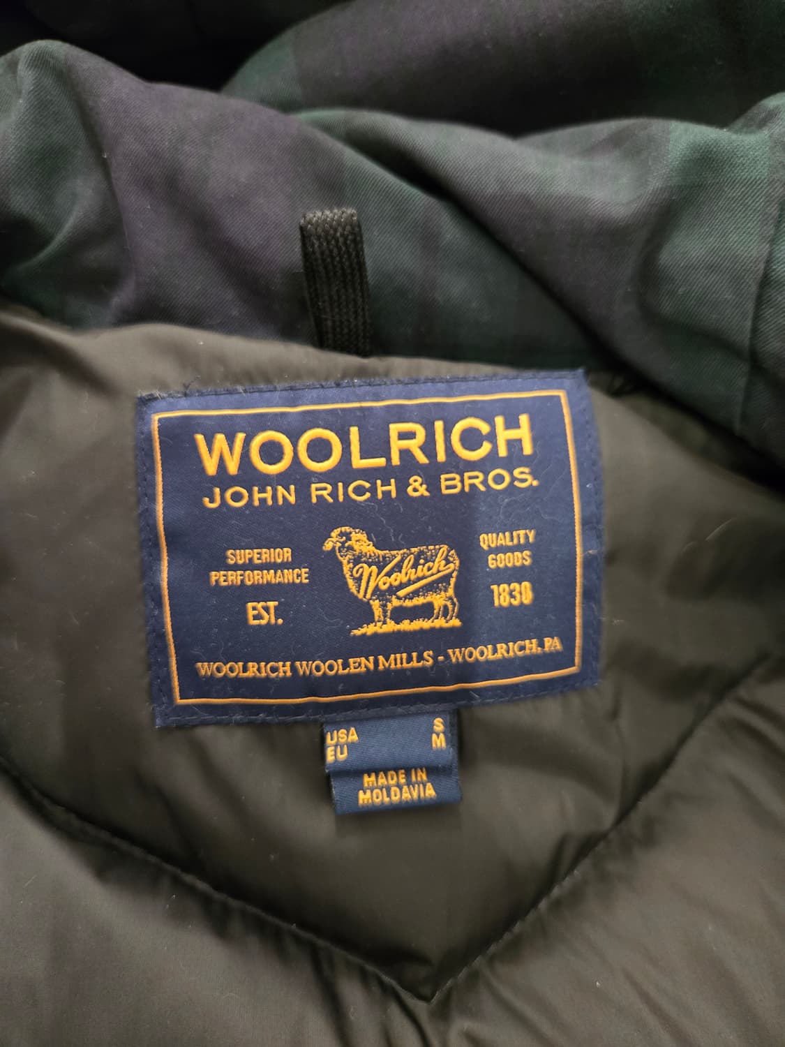 울리치 아크틱 버드클로스 블랙와치 타탄체크 상품이미지4