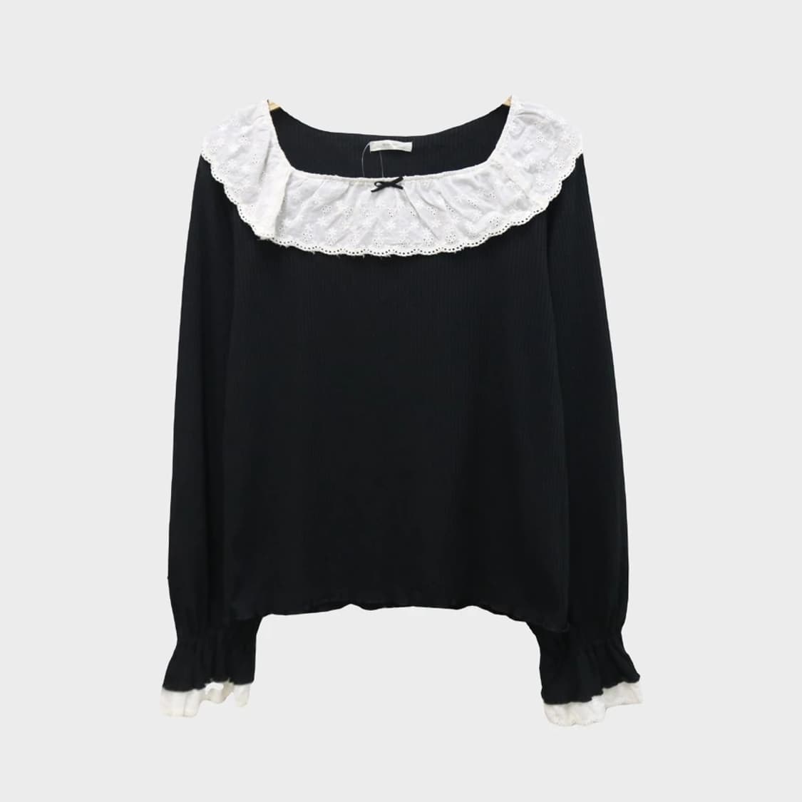 [미사용품] APRES JOUR 레이스 프릴 블라우스 61150 상품이미지1