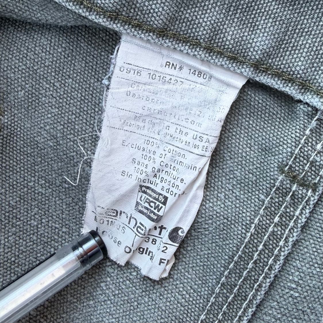 OG 칼하트 B01 MOS 더블니 카펜터팬츠 상품이미지10