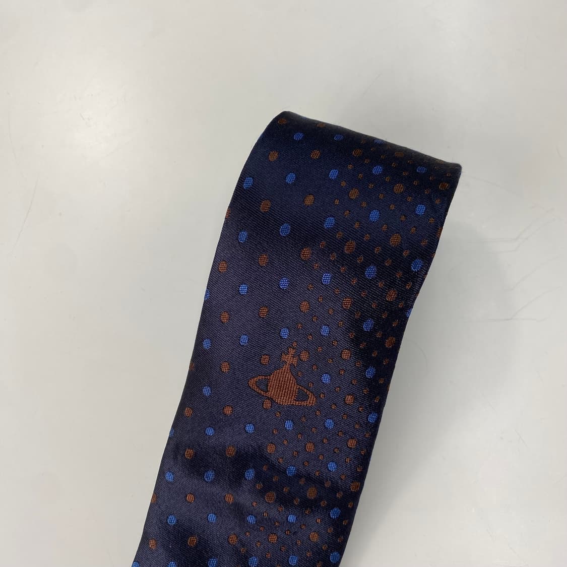  비비안웨스트우드 우주선 정품 명품 넥타이(Vivienne)7.8cm 상품이미지4