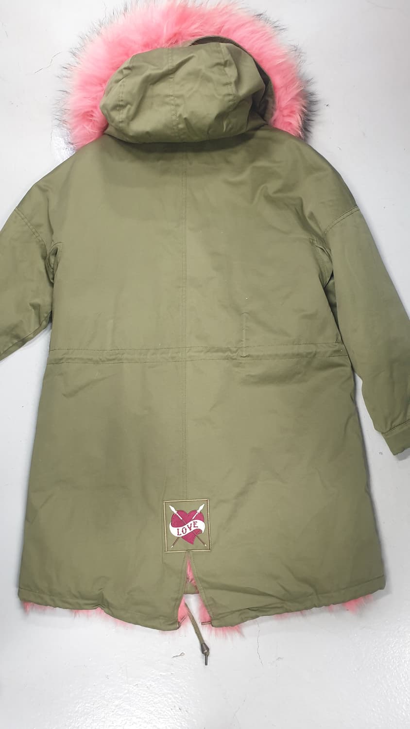 엣지 핑크 폭스털 야상 점퍼 66 상품이미지4