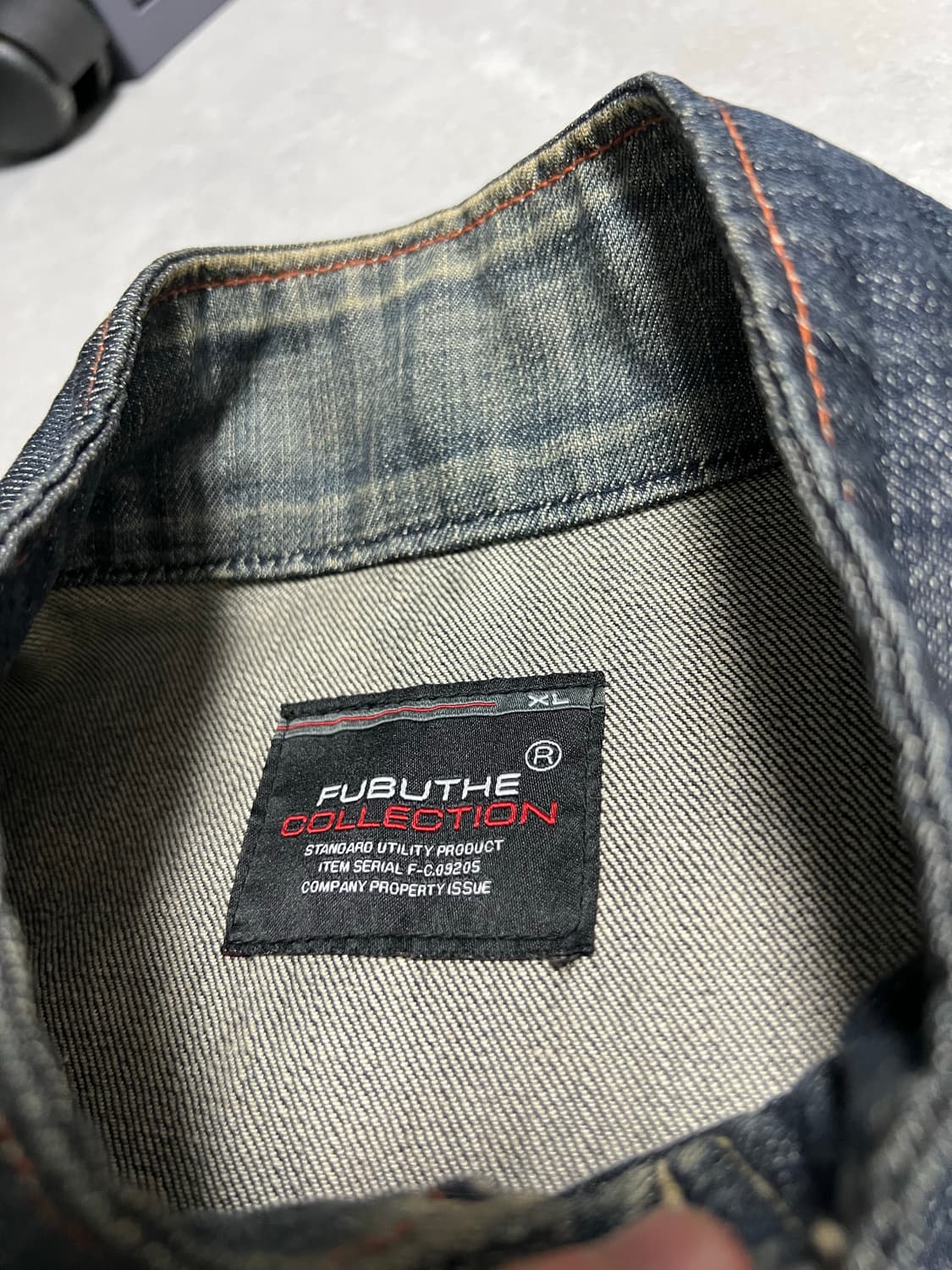 [XL] FUBU 후부 유니크 디테일 데님 흑청자켓 상품이미지4