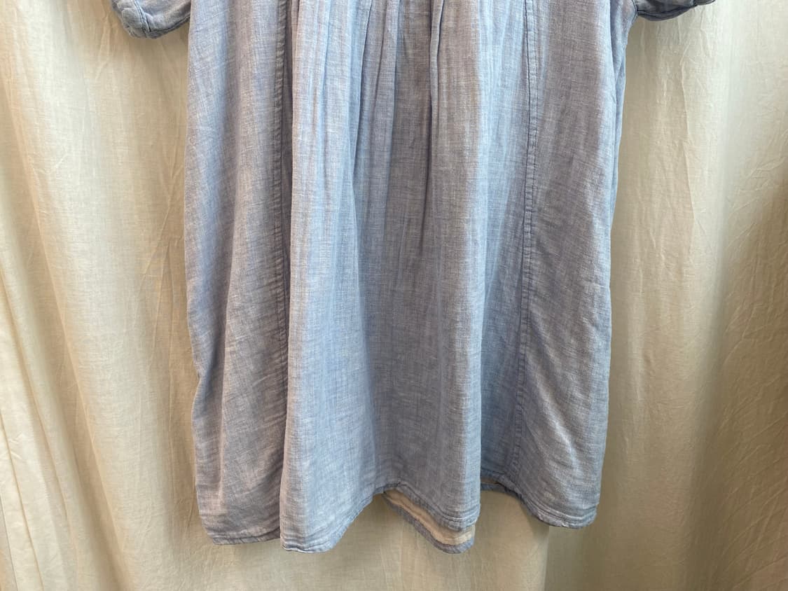 스카이블루 반팔블라우스(L) 상품이미지4