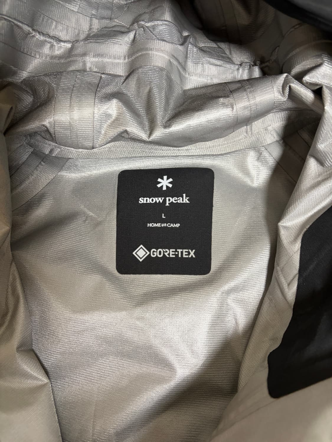 스노우피크 고어텍스 풀오버 블랙 L사이즈 상품이미지3