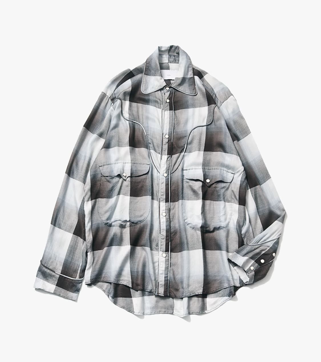 SUGARHILL - OMBRE CHECK WESTERN SHIRT 상품이미지1