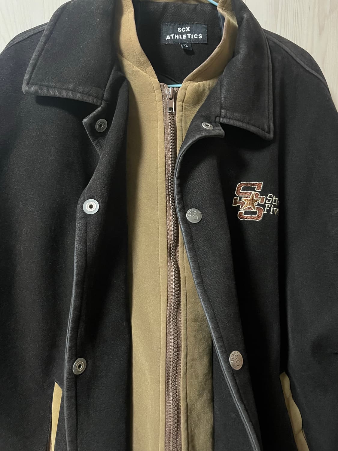 빈티지 스웨이드 바시티 자켓 상품이미지2