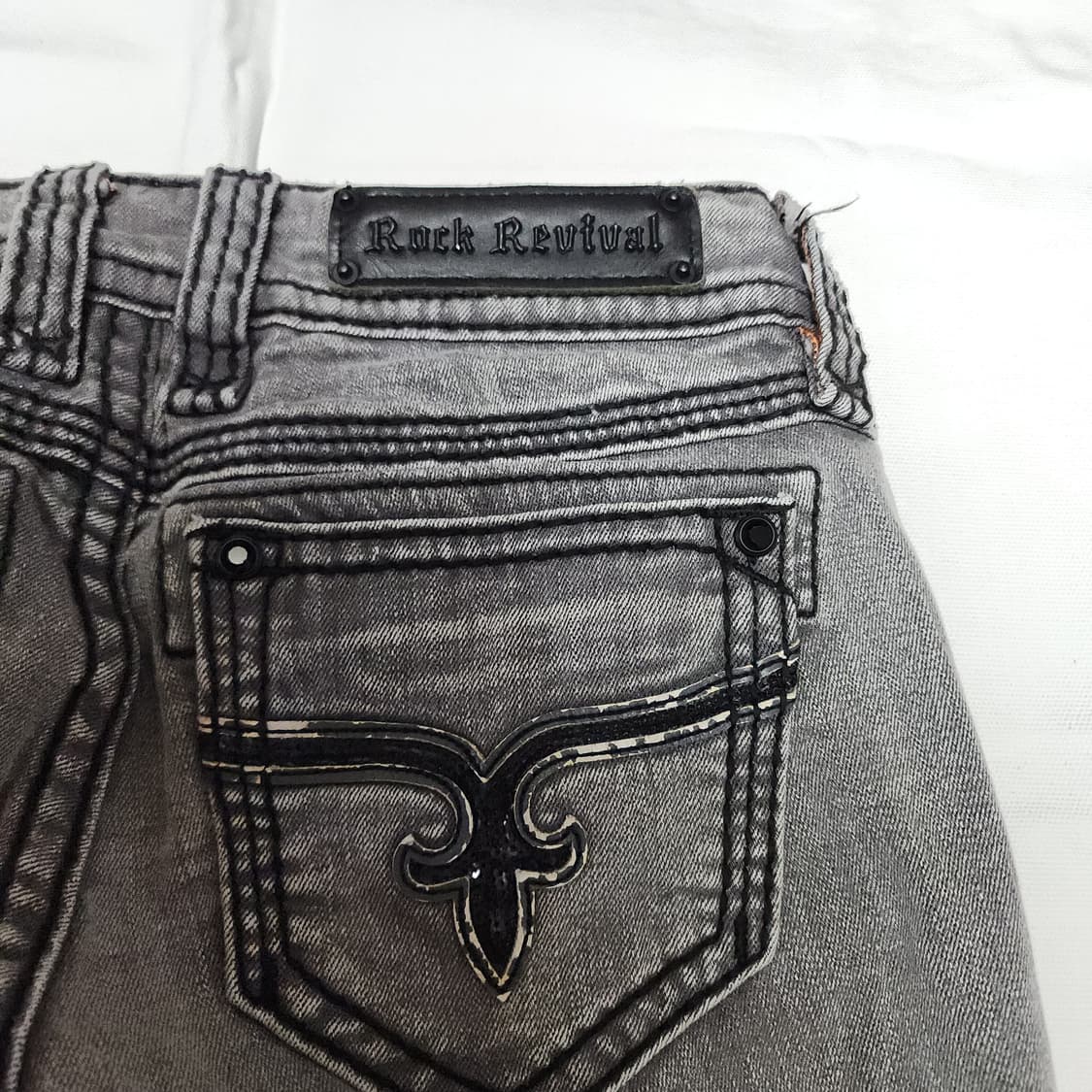 Rock Revival 스톤 아이스워싱 아메리칸 락시크 팬츠 상품이미지6