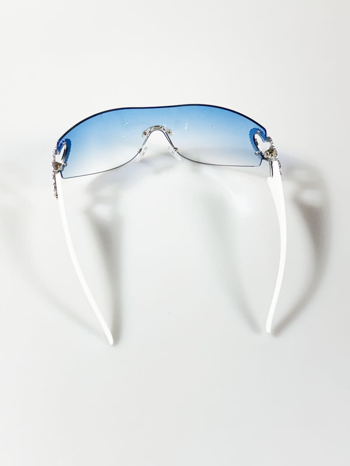 블루 무테 고글 쉴드 프레임 빈티지 틴트 선글라스 상품이미지5