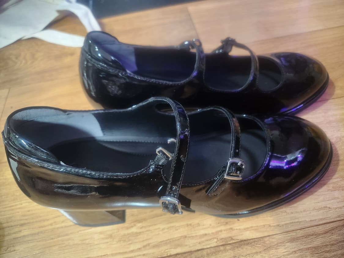 G studio 블랙 에나멜 메리제인  상품이미지2