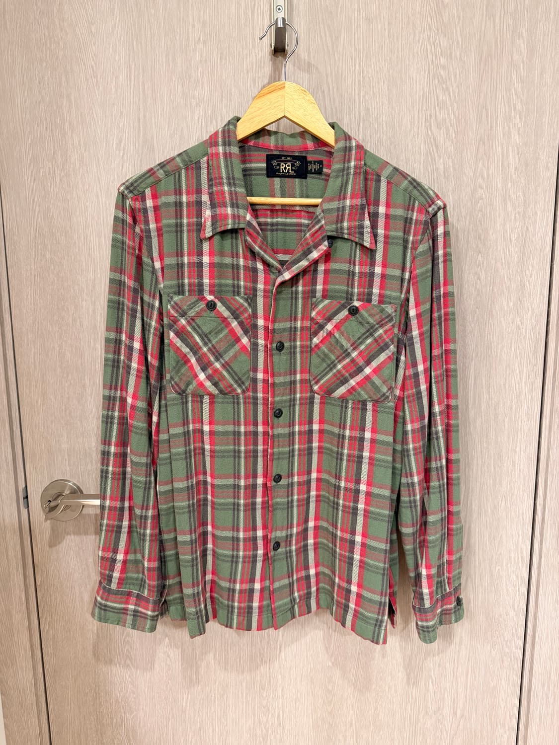 rrl 24fw 플래드 트윌 플란넬 캠프 셔츠 상품이미지1