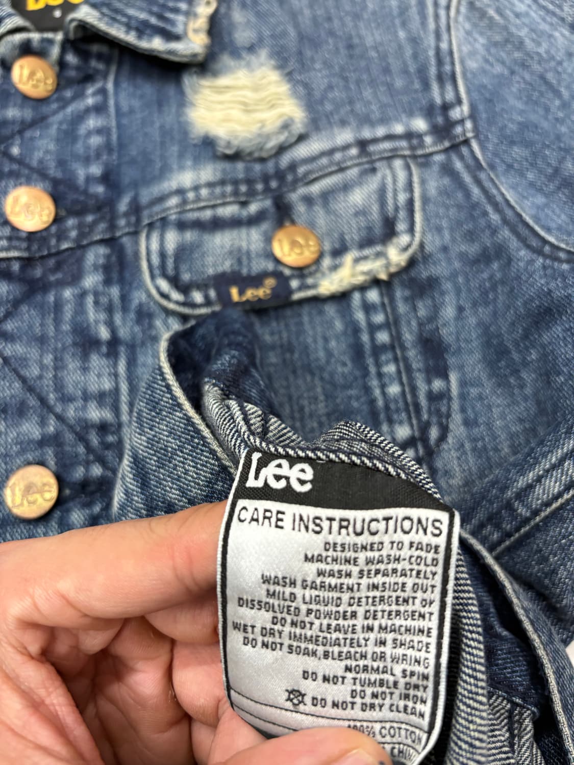 00‘s LEE 리 데님 청자켓 상품이미지10