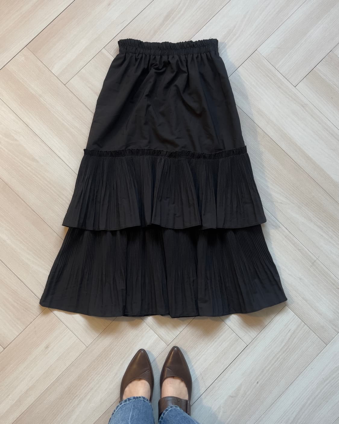 [VTG] Pleats tuck skirt 상품이미지1