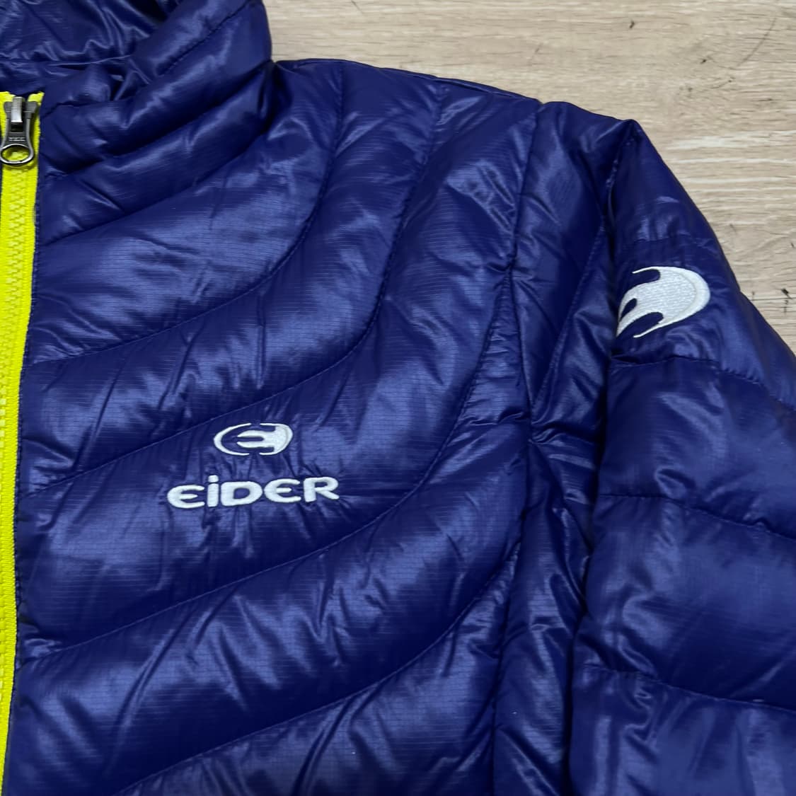 아이더 구스다운 스탠드넥 경량패딩 점퍼 [퍼플] M/95 상품이미지4