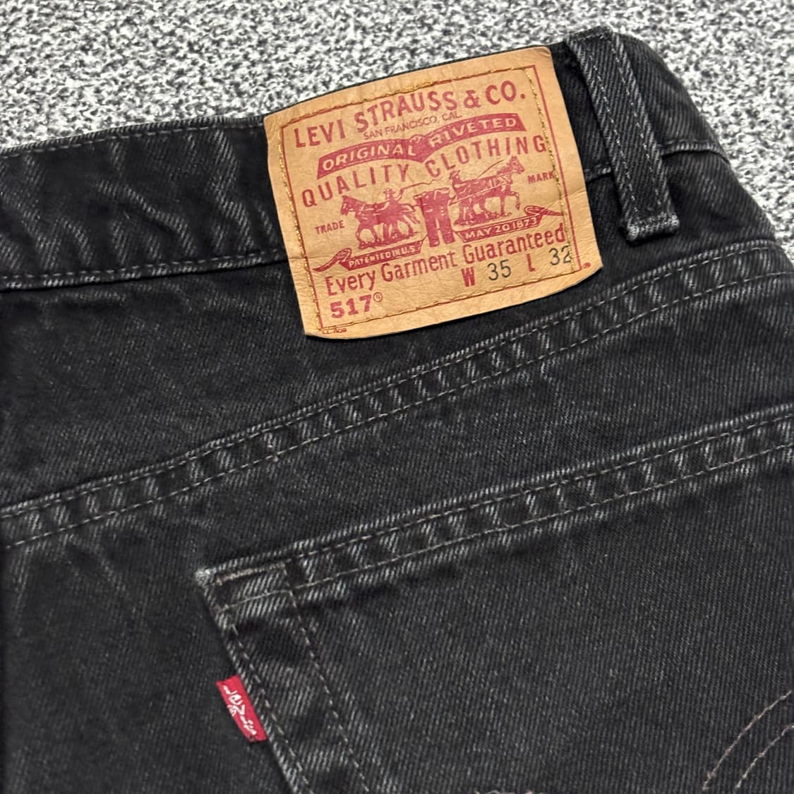 90s 빈티지 리바이스 517 블랙 허리43.5cm 상품이미지4
