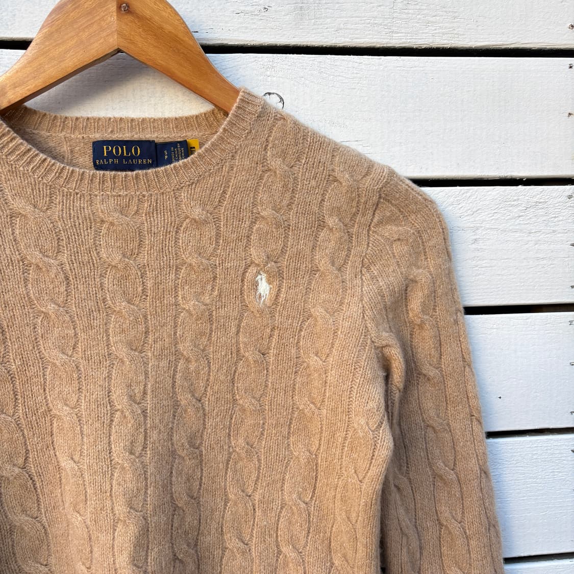 Polo 폴로 울 캐시미어 케이블 꽈배기 니트 상품이미지3