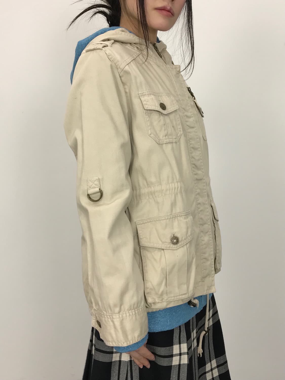 'C.O.L.Z.A' Beige Cotton Safari Jacket 상품이미지3
