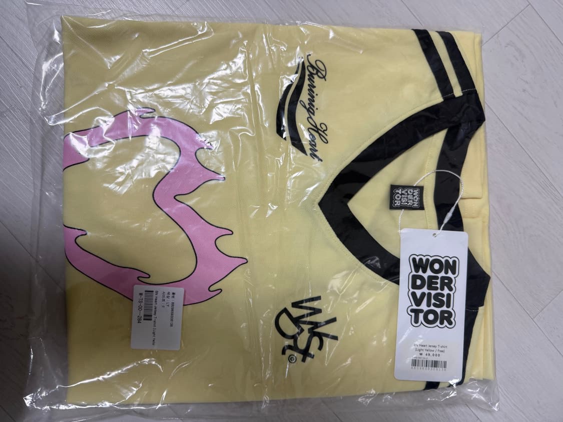 미개봉 새상품 원더비지터  BN heart Jersey T-shirt 상품이미지2