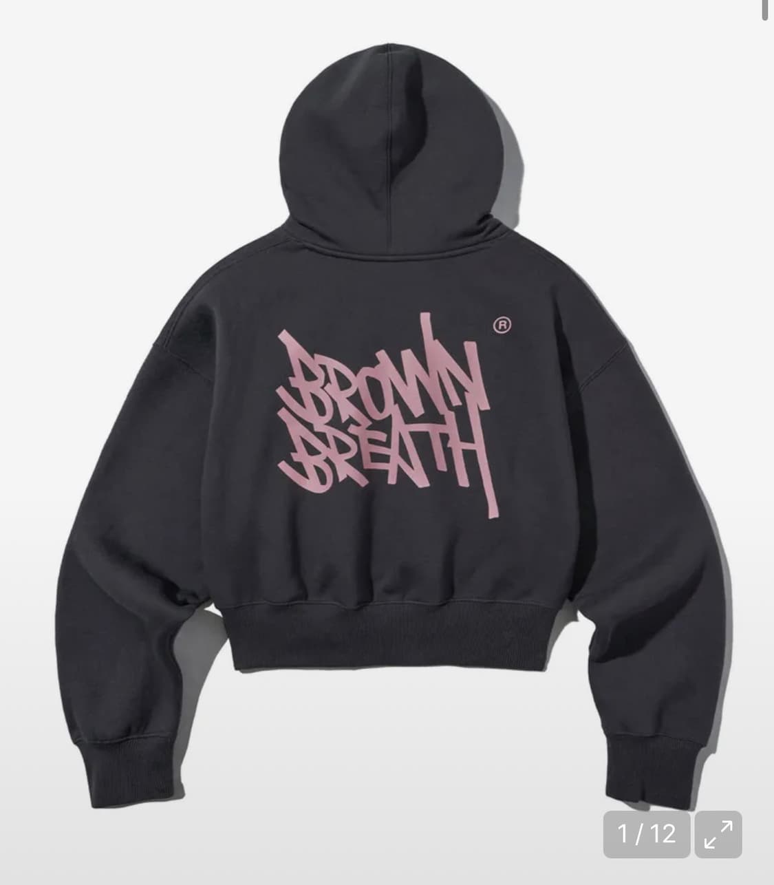 브라운브레스 W TAG CROP HOODIE 크롭 후드 상품이미지1