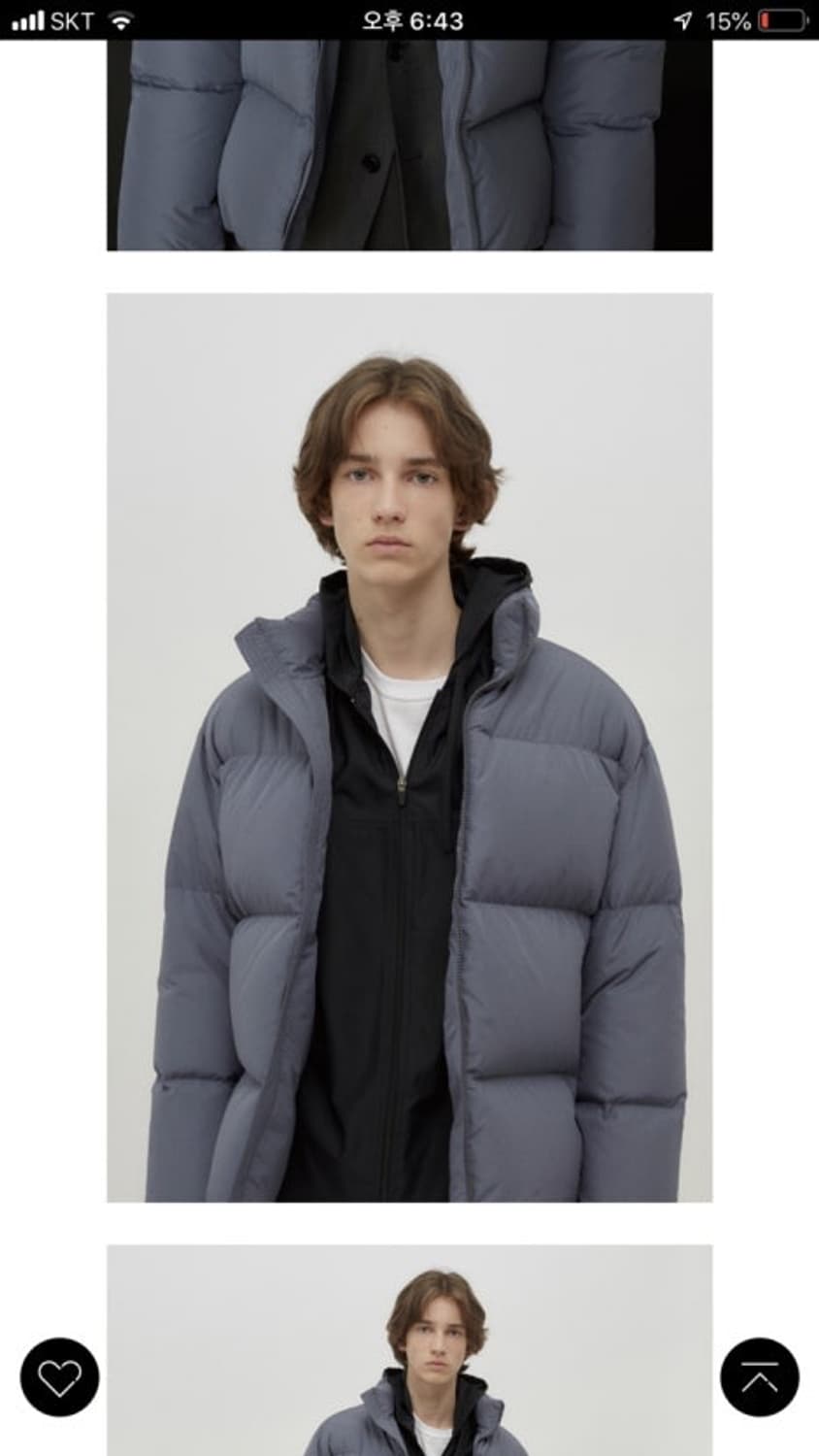 Coor / 쿠어 구스다운 숏패딩 S 상품이미지1