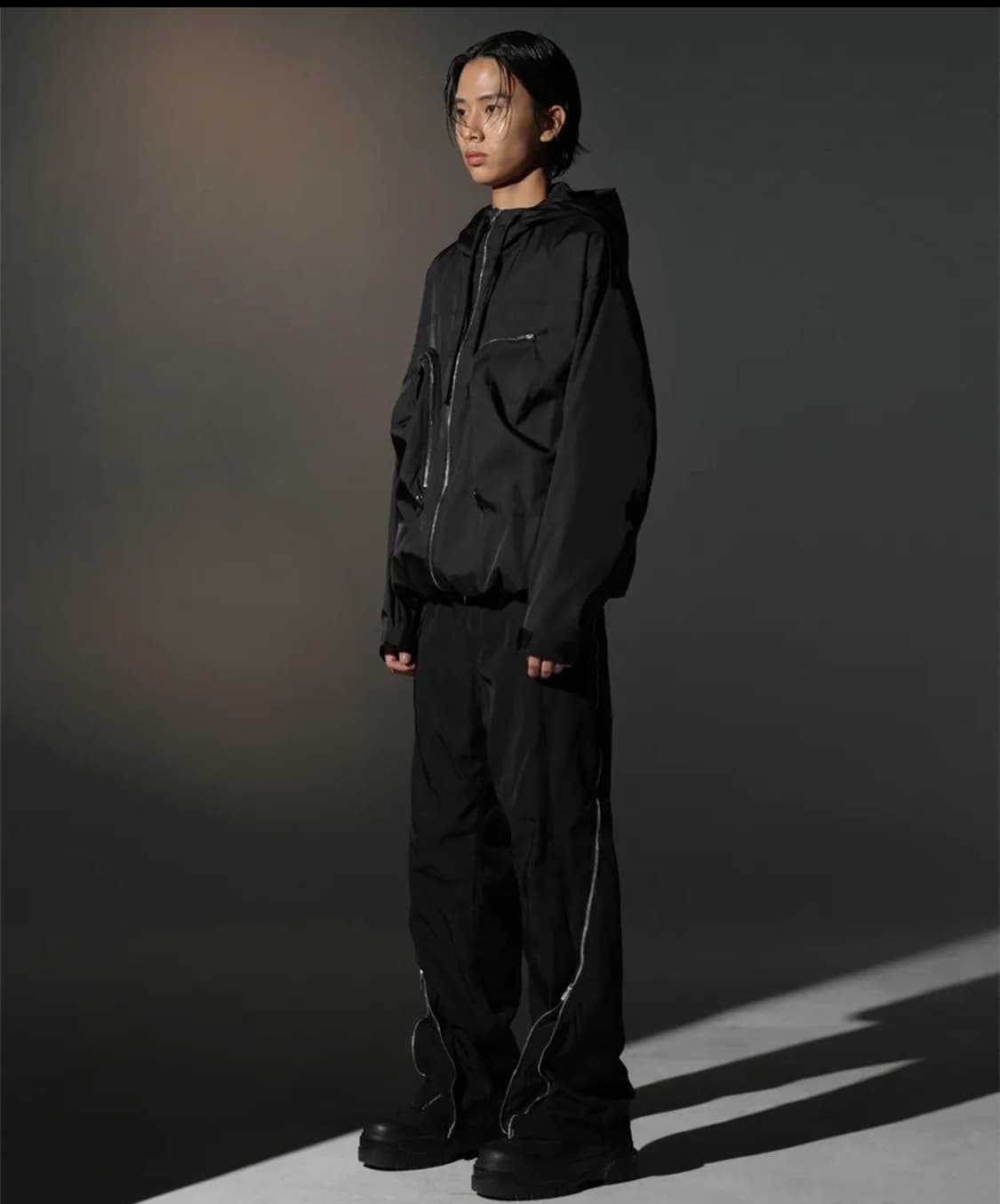 그레일즈 TWIST ZIP TROUSER (BLACK) 바지 상품이미지2