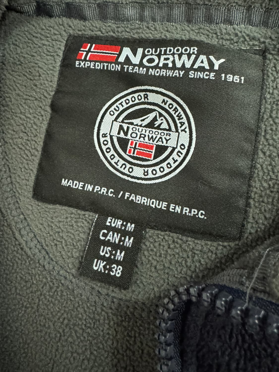 노르웨이 아웃도어 빈티지 플리스 자켓 M 상품이미지3