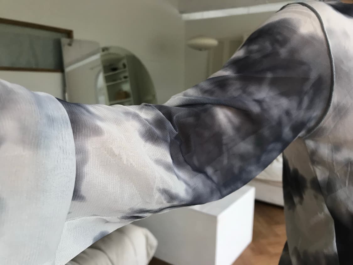 vintage pattern mesh top 상품이미지4